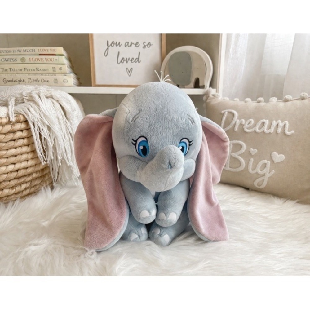 Ty Sparkle Disney Dumbo Stuffed Animal Plush Toy Elephant 10" Very Soft Pink Ear